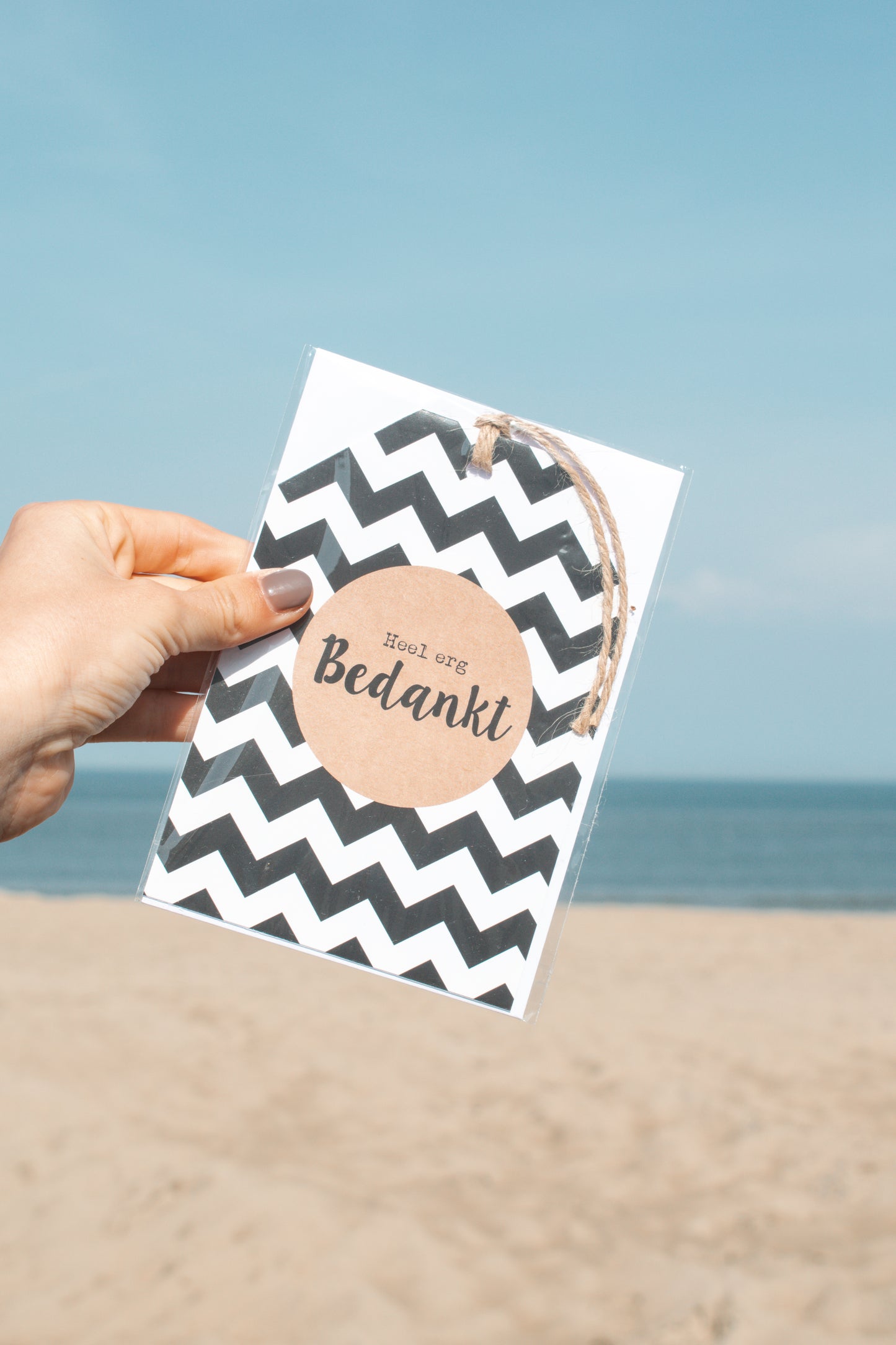 Kaartje "Heel erg bedankt"